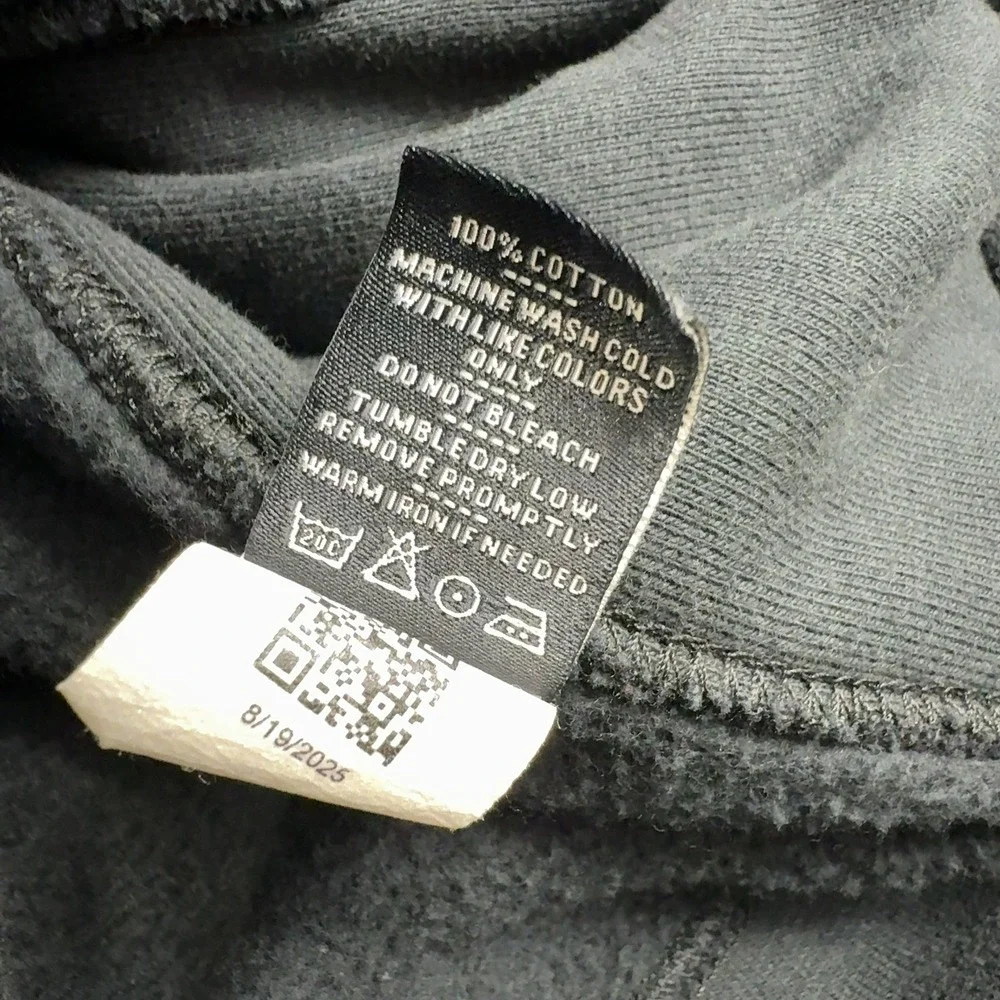 American Giant Zip Up Hoodie Men XL Black Cotton OutboundIQ Graphic Casual Style - Picture 5 of 8
